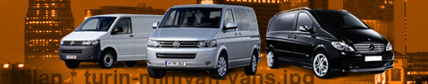 Private transfer from Milan to Turin with Minivan