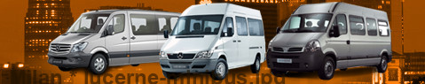 Private transfer from Milan to Lucerne with Minibus