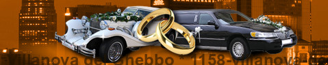 Voiture de mariage Villanova del Ghebbo | Limousine de mariage