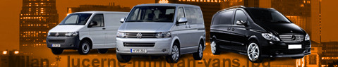 Private transfer from Milan to Lucerne with Minivan