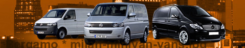 Private transfer from Bergamo to Milan with Minivan