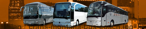 Private transfer from Milan to Crans-Montana with Coach