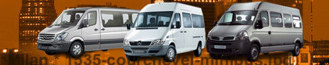 Private transfer from Milan to Courchevel with Minibus